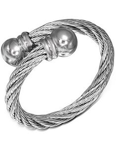 Hong Kong - Sølvfarget Ring i Tvinnet Stål