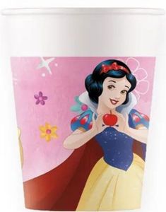 8 stk Pappkrus 200 ml - Dinsey Prinsesser