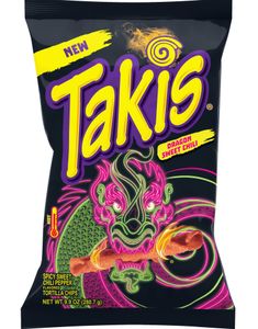 DATOVARE - Takis Tortilla Chips - Dragon Sweet Chilli 100 gram (USA - Kjempesterk) (26.03.2025)