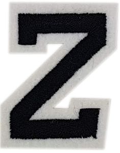 Bokstaven Z - 5 cm Strykemerke