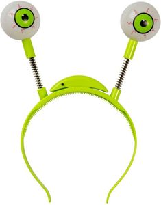 Grønn Hårbøyle med Øyeballer og Lys