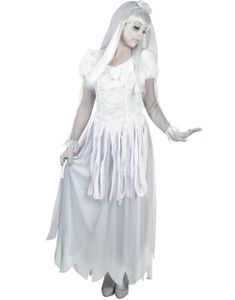 Gothic Ghost Brud Kostyme