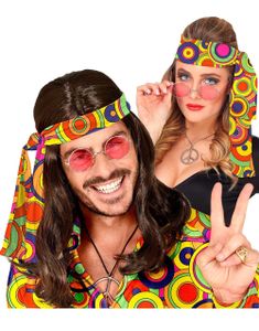 Hippie Pannebånd - Fargerikt med Sirkler