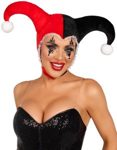 Harley Quinn Inspirert Harlekin Hodeplagg