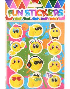 12 stk Emoji Klistremerker