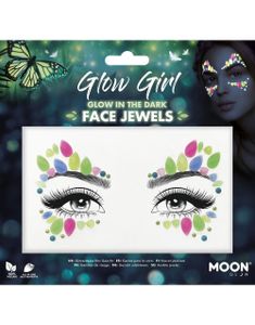Glow Girl - Glow in the Dark Ansiktsstener / Smykker