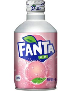 Fanta White Peach i Metallflaske 300 ml (Japan)