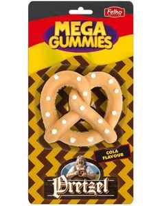 Mega Gummies German Pretzel - Vingummi Saltkringle med Colasmak 120 gram