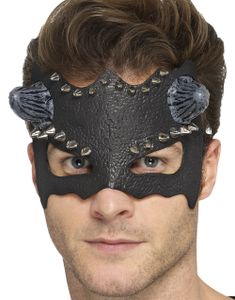 Svart Djevel Øyemaske med Nagler
