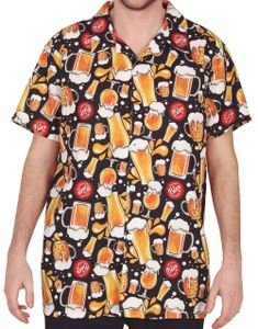 Skjorte med Øl-motiv til Mann