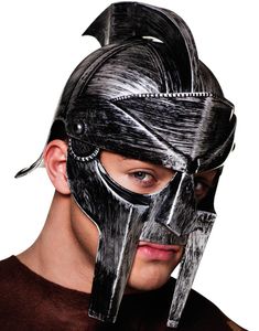 Svart og Grå Gladiatorhjelm