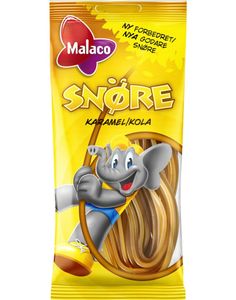 Pose med Malaco Karamellsnøre 94 gram