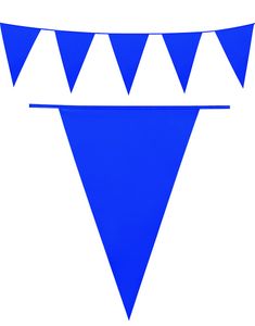 Royal Blått Banner med Store Vimpel Flagg 10 meter 