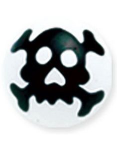 Skull - Hvit Akrylkule