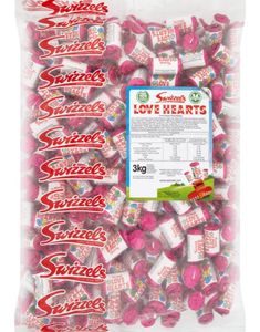 3 kg Swizzels Love Hearts Mini - STOR Pose med ca 270 stk
