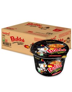 DATOVARE - 16 stk Samyang Buldak Hot Chicken Ramen Flavour Big Bowl 105 gram (Korea Import) - Hel Eske (15.04.2026)
