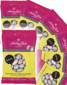 36 stk Anthon Berg Mandel-Egg med Lakris - Hel Eske 2,88 kg