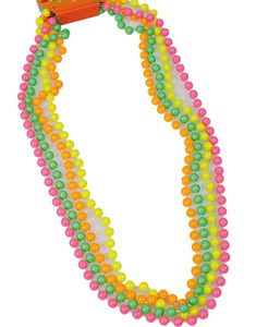 80-Talls Fire Perlekjeder i Ett - Gul, Grønn, Orange og Rosa