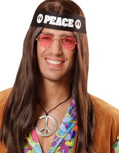 Hippiesett - Hodebånd, Briller og Smykke
