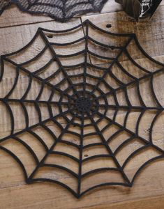 4 stk Svart Spindelvev Dekkservietter 30x30 cm