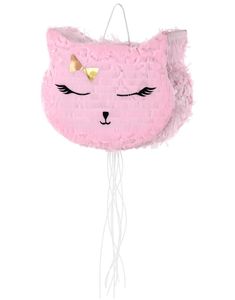 Rosa Katt Pull Pinata 35x27 cm