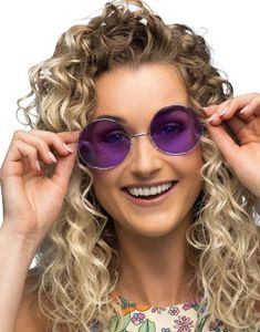 Lilla Runde Store Hippie Kostymebriller