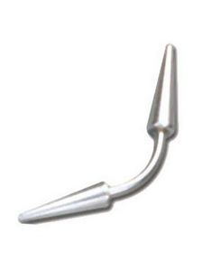 Long Spike Silver - 1,2 x 8 mm Øyenbrynspiercing