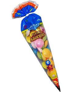 DATOVARE - Flying Saucers - Pose med Syrlige UFOer 45 gram (31.12.2025)