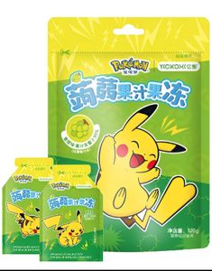 Pokemon Jelly Green Grape Flavour - Gelegodteri med Grønn Druesmak 120 gram