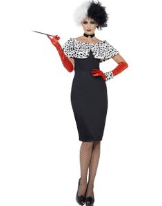 Cruella de Vil inspirert Kostyme 5 Deler