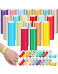 1000 stk Tyvek Festivalarmbånd / Entrearmbånd - Assorterte Multifarget