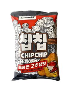 ChipChip Spicy Gochujang - Koreansk Stil Spicy Potetgull 100 gram (Korea)