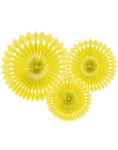 3 stk Gule Dekorvifter