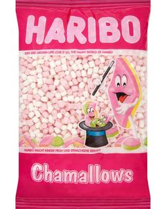 1 kg Haribo Mini Chamallows - Stor Pose med Marshmellows