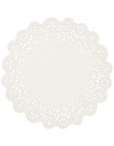 50 stk Hvite Flotte Dekorerte Bordbrikker