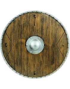 Brunt og Sølvfarget Skjold 40 cm