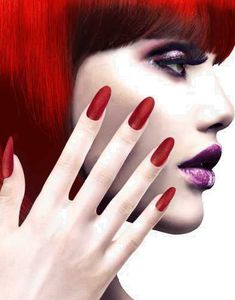 12 stk Løsnegler med Glitter - Rød