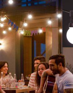 Lyslenke med 10 Hvite Pærer 5 meter