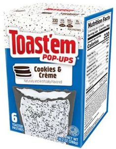 6 pk Toast'em Pop-Ups Frosted Cookies & Creme 288 gram (USA Import)