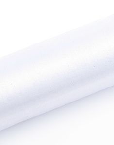 HVIT Gjennomsiktig Organzaløper 16 cm x 9 meter