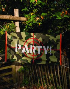 Party Banner 90x150 cm - Army Party