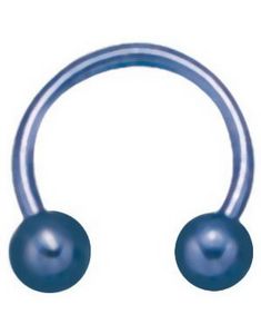 Round Light Blue Ball - 1,2 x 8 mm Øyenbrynspiercing