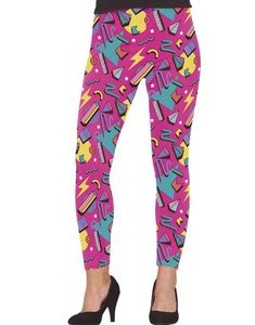 Rosa 80-talls Leggings til Dame