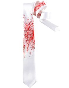 Hvitt Horror-Slips med Blodsprut