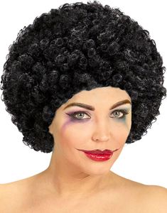 Svart Klovn/Afroparykk