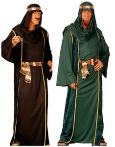 Parkostyme - Sjeik Kostymer Svart og Grønn