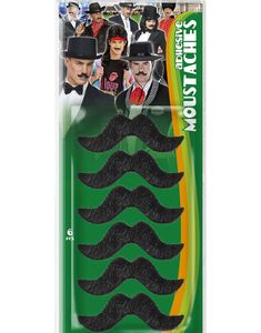 6 stk Svarte Løsbarter