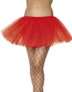 Tutu-skjørt - Rød Underskjørt 30 cm