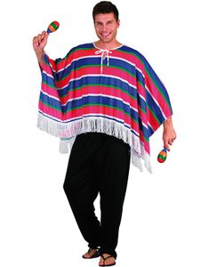 Meksikaner Poncho Unisexkostyme