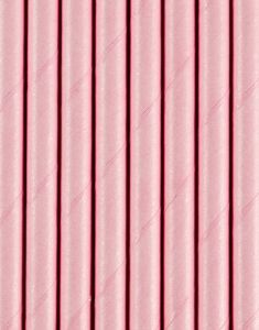 10 stk Lys Rosa Papirsugerør